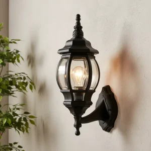 Classic 100% Plastic IP44 E27 CE Outdoor Led Wall Lights for Exterior Balcony Patio Antique Wall Lamp