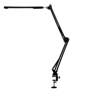 Clip on Modern LED Desk Lamp with DC USB Swing Clamp for Bedroom Living Room Bright 108 LEDs
