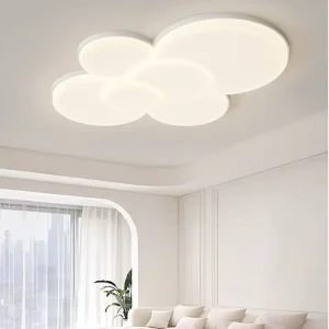 Cloud LED Metal Ceiling Light Full-Spectrum High-CRI Lighting with Smart Remote and Sensor Control