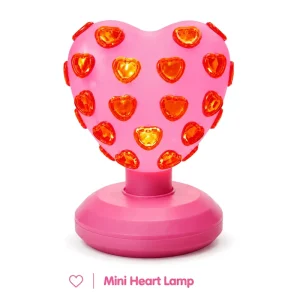Cold White Heart Party Light Mini LED Night Light with USB Recharge ABS Material for Valentine’s Day Gift Bedroom Table Decor