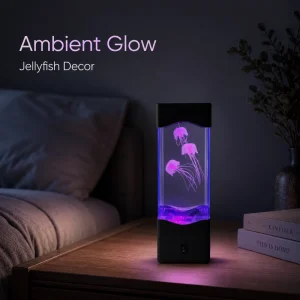 Color Changing LED Jellyfish Aquarium Night Light Table Lamp