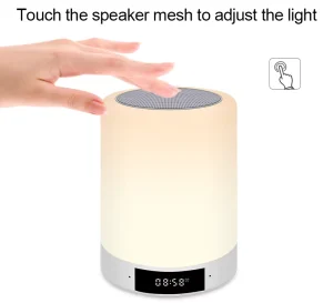 Color Changing LED Night Light Speaker Touch Sensor Desk Lamp