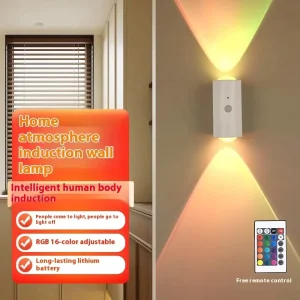 Color-Changing LED Sensor Wall Light Rechargeable Magnetic Stair Light