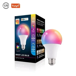 Color Changing Tuya Remote Control Alexa Lamp Wifi Smart Home Light Bulb Rgb E27 Led Smart Bulb