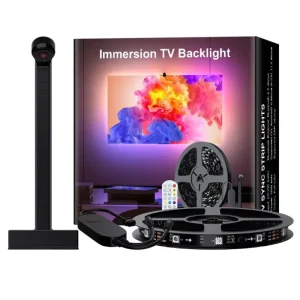 Color Pickup RGBIC LED 50 75 Inch Screen App Remote Game Home Ambient CE 50000 Hours TV Backlight Music Sync Smart Strip Lights