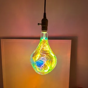 Colorful Electroplated Spiral LED Filament Bulb Alien165 4W Dimmable 220/240V E27