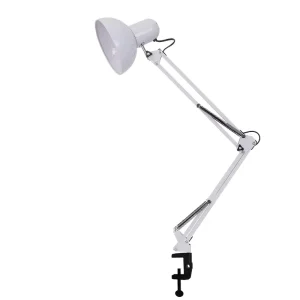 Colorful Foldable Long Arm Clip On Nail Art Desk Lamp Adjustable Swing Arm Work Reading Table Lamp Without Bulb