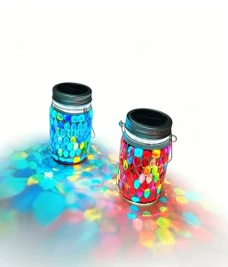 Colorful Glazed Garden Lamp