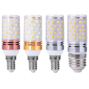 Colorful LED Corn Bulb E14 E27 B22 12W 16W Candle 3-Color 220V Red Blue Green Purple Pink Yellow Warm White