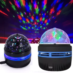 Colorful LED Plug-In Starry Sky Projection Lamp with Water Ripple Effect