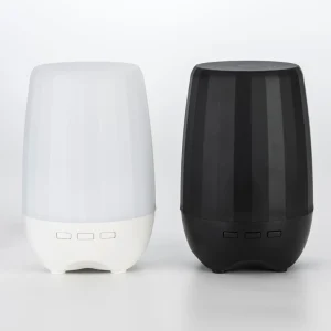 Colorful LED Rechargeable Breathing Night Light with White Noise, 2700K Warm White ABS Material and Switch Control