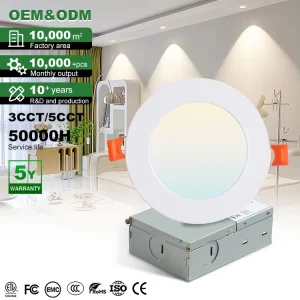 Commercial Dimmable Aluminum Round 9W 12W Recessed Ceiling LED Panel Light for Home Office Supermarket