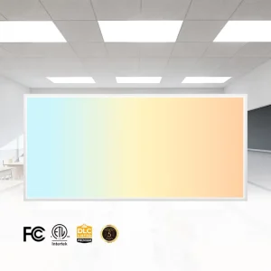 Commercial Grade 2x4FT LED Panel Light Dimmable CCT Adjustable SMD2835 IP44 ETL DLC 5 Year Warranty US Stock for Office Home