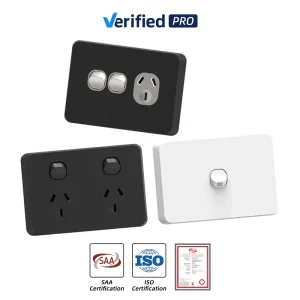 Commercial Grade Australian Standard Light Switch Fire Resistant PC Material Wall Switches