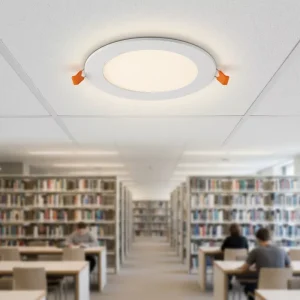 Commercial Indoor 4 Inch 6 Inch Dimmable Ultra Slim 110V 5CCT Round LED Flat Ceiling Panel Light