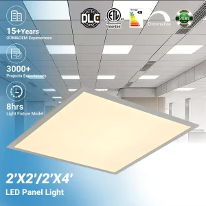 Commercial Projects Office Indoor Lighting Ceiling 2ft 4ft 20w 30w 40w 50w Square Recessed Backlit Led Panel Light