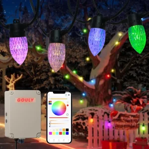 Commercial RGBW LED String Lights Outdoor DC24V 36V Smart Control IP65 Waterproof