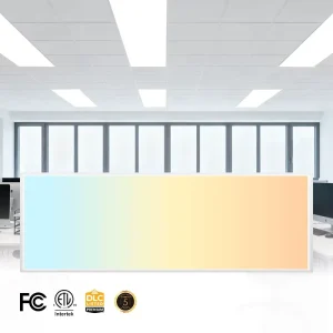 Commercial Recessed Mounted Aluminum Office LED Dimmable Flat Panel Light 40W 60W 300x1200mm IP44 Waterproof Warranty