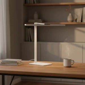 Compact LED Desk Lamp with Portable Smart Touch Dimming European Minimal Design Ideal for Study Rooms and Workspaces