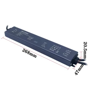 Constant Voltage IP67 Waterproof LED Driver 100W/200W/300W 12V/24V Triac Dimmable Power Supply