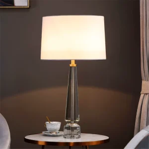 Contemporary Crystal Table Lamp Home Decor Luxury Study Villa Hotel Bedroom Bedside LED Desk Light