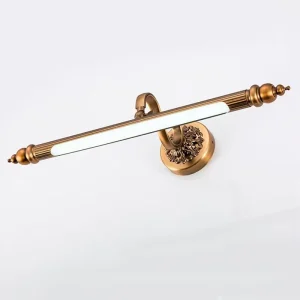Copper Mirror Lamp LED 8W 51cm Antique Golden Europe Warm White Bedroom Bathroom Wall Light Cosmetics Cabinet Painting Lighting