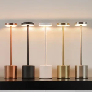 Cordless LED Desk Lamp Touch Dimming Portable 220V Table Light Modern European Design