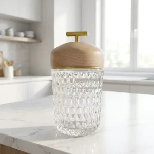 Cordless LED Restaurant Table Lamp Touch Stepless Dimming Mushroom Night Light Crystal Bedside Lamp for Hotel Coffee Shop Decor