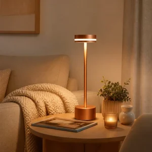 Cordless LED Table Lamp Rechargeable Battery 3000K 4500K 6000K Dimmable Metal Iron for Restaurant Hotel Bedside Bedroom