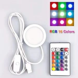Cordless RGB LED Cabinet Lamp with PIR Motion Sensor for Kitchen and Living Room