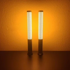 Cordless Rechargeable 5W LED Table Lamp with Candle Flame Effect for Bedroom Patio Restaurant
