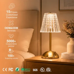Cordless Rechargeable Lights Touch Control 3 Colors Dimmable Led Table Lamp Metal Desk Lamp