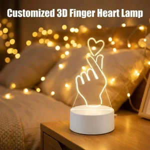Creative 3D LED Hologram Night Light Acrylic Illusion Desk Table Lamp Custom Logo USB Powered for Bedroom Kids Gift Room Decor