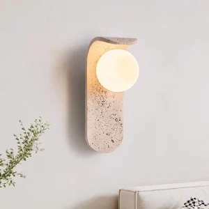 Creative Arts Marble Glass Ball LED Light Coffee Dining Room Bar Aisle Luxury Decorate Bend Wall Sconce Bathroom