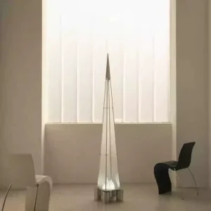 Creative Contemporary LED Floor Lamp High CRI 90 180 Lumens for Bedroom Living Room Warm White Light Metal Construction