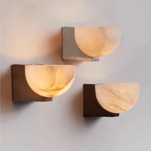 Creative Design Nordic Decorative Wall Lamps Alabaster Wall Light LED Indoor Lighting Marble Wall Light for Living Room Hotel