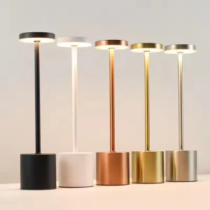 Creative Desktop Atmosphere Lamp I Shaped Desk Lamp Wireless Charging Metal Color Touch Desk Lamp