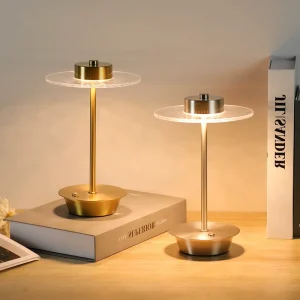 Creative LED Cordless Table Lamp Rechargeable USB Portable Desk Light for Bedroom Canteen Living Room