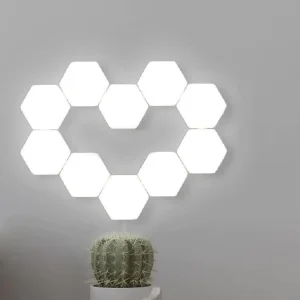 Creative LED Wall Light Living Room Background Home Decorative Light Touch Sensor Honeycomb LED Wall Mounted Lamps