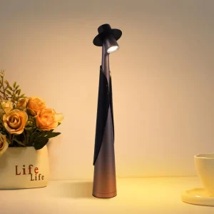 Creative Portable Charging Desk Lamp Three Level Adjustment Aluminum Atmosphere Table Light
