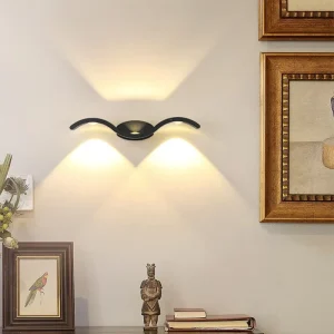 Creative Seagull Aluminum LED Wall Lamp Outdoor Waterproof for Corridor Bedroom Bedside Living Room Background Decoration