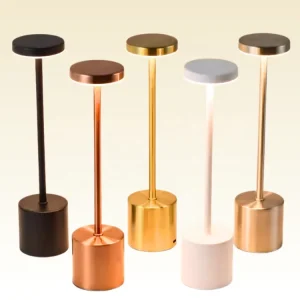 Creative Table Lamp Touch Led Charging Rechargeable Cordless Dimmable Bar Restaurant Lights Living Room Luxury Desk Table Lamps