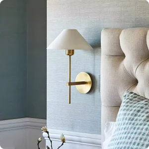 Cross border Best selling Copper American Style Wall Lamp LED Light Warm Light for Bedroom Bedside Light Corridor Wall