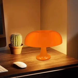 Cross-border Modern Minimalist Danish-designed Rechargeable Mushroom PC Desk Lamp Trendy Shatter-resistant Dimmable
