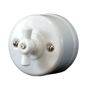 Crossing Way Vintage Retro Ceramic Porcelain Wall Light Switch