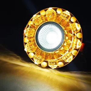 Crystal Chandelier Flush Mount Ceiling Light Glass LED Fixture