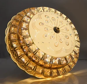 Crystal Design Modern LED Ceiling Light for Living Room