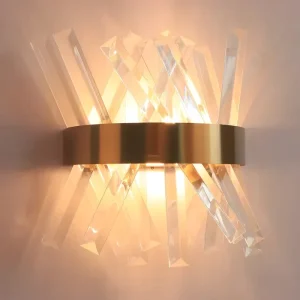 Crystal LED Wall Lamps Antique Hotel Villa Living Room Stair Case Hall Surface Lamp Fixtures Vintage Custom