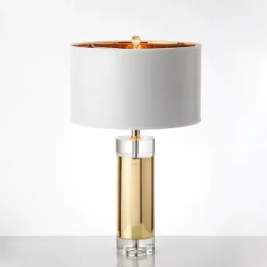 Crystal Table Lamp Single Living Room Lamp Modern Bedside Lamps Bedroom Lamps for Nightstand Side End Table Desk