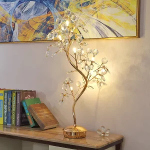 Crystal Table Lamp for Bedroom Living Room Desk Lamps Study Bed Reading Book Lighting Night Lights Bedside Decorative Lamp LED